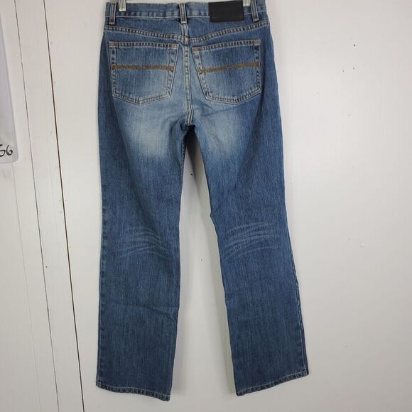 Women's Straight Leg Jeans - Blue - Picture 2 of 10